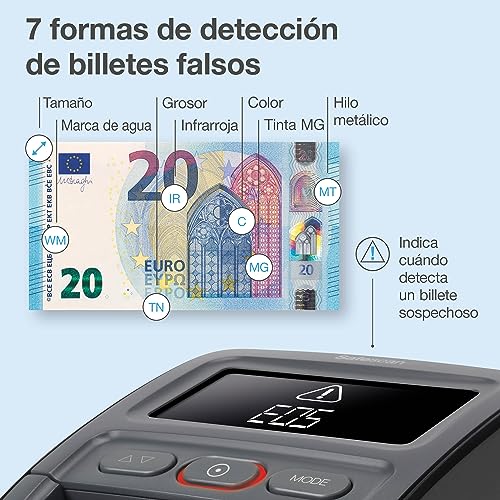 Safescan 155-S Counterfeit Bill Detector - 100% Detection on 7 Points