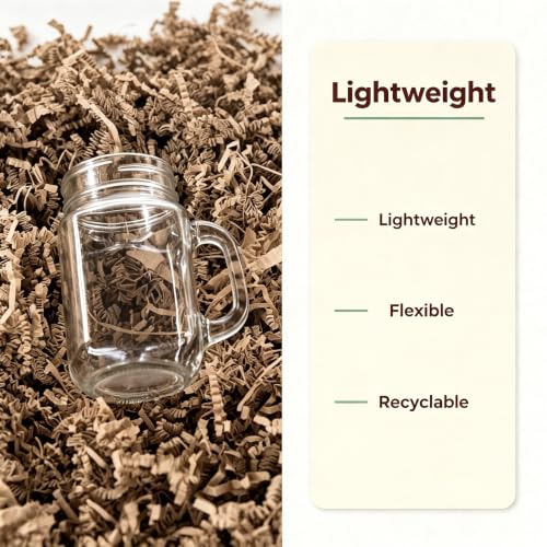 Kraft Crinkle Cut Paper Shred, 10 Lb, for Shipping Packing