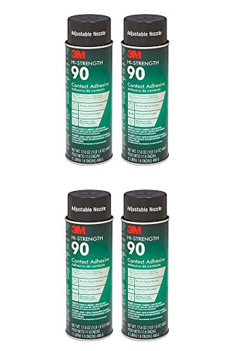 3M Spray Adhesive, 17.6 Ounce (4 Cans)