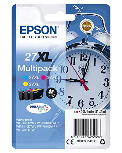 Epson Alarm Clocks Ink Cartridge for WorkForce WF-7620DTWF Series - Yellow/Magenta/Cyan