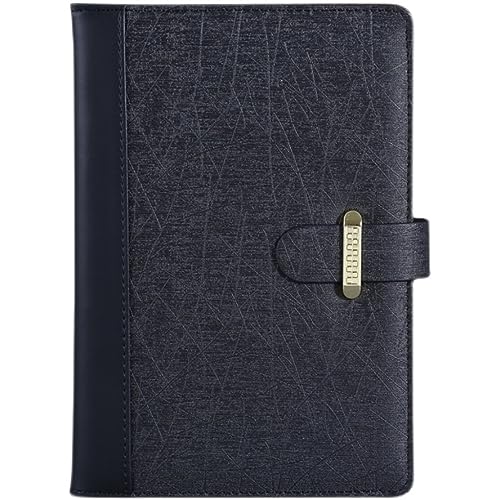 WERFOGH A5 Buckle Paperback Book, Spliced Hardcover Notebook, Business Office Diary, 4 Pieces