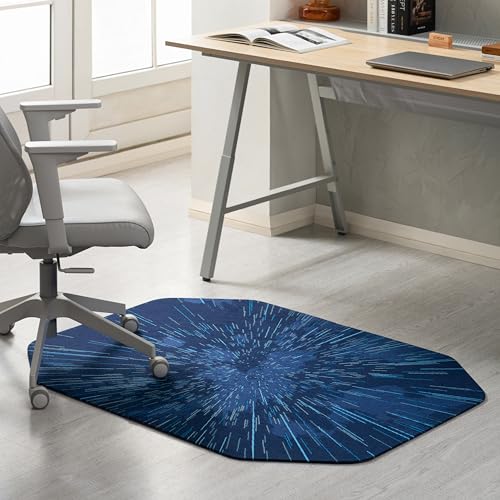 Anji Mountain Office Chair Mat for All Surfaces- Anti-Slip, Easy Rolling Office Desk Chairmat, Premium Hard Floor Protection Chairmat, Exclusively Designed for Home Offices, Galaxy Blue (36x48)
