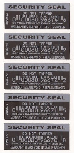1000 X Security Labels Stickers Security Seal Do Not Tamper Warranties are Void if Seal is Broken