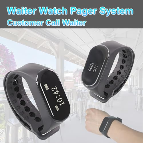 LOUKIENE Wireless Calling System, Caregiver Pager, 1 Wrist Watch 10 Buttons