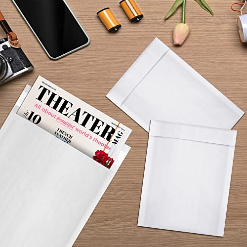 ABC PACK & SUPPLY Kraft Bubble Mailer, 8.5 x 11 Inches, White Padded Envelopes Self Seal, Tear Resistant, 400 Pack, Paper Shipping Envelopes