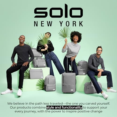 Solo New York Briefcase - Laptop Carrying Bag for Women & Men, Brief for Travel & Work, Internal Tablet Pocket, Adjustable Shoulder Strap, Fits 15.6" Computer - Murray Slim, Black