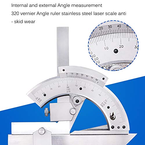 TEOYETTSF Removable Angle Gauge Universal Bevel Protractor Precision Angle Measuring Finder Ruler Tool Inner Outer Parts Measuring Tools