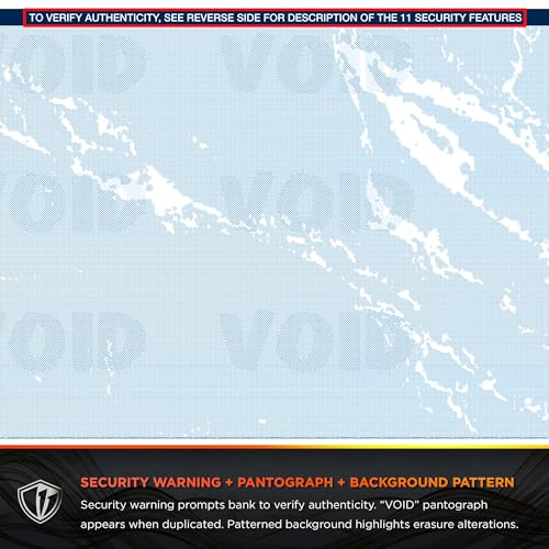 DocuGard Standard Blue Marble Middle Check, 24 lb, 8.5 x 11 Inches, 2500 Sheets (04509C)
