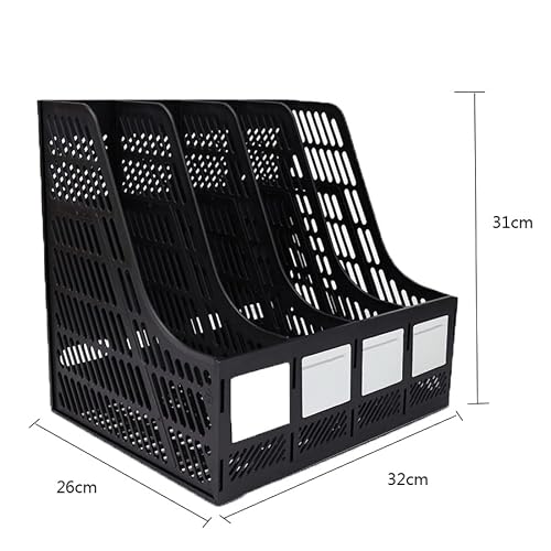 File Rack Office Desktop File Frame Data Rack Folder Archive Bookshelf Letter Trays(Blue)