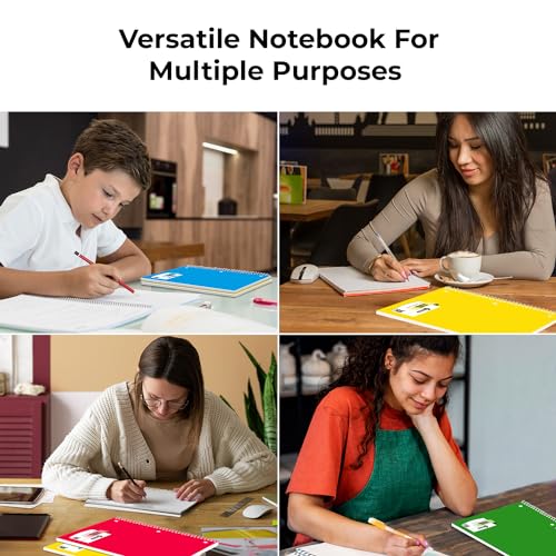 Rosmonde 1 Subject Spiral Notebook Bulk, 50 Pack, College Ruled, 70 Sheets
