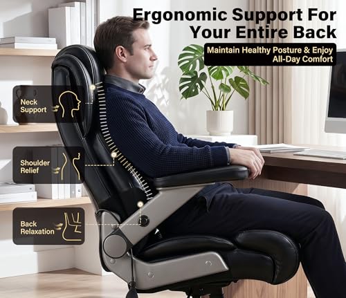 FAMIC 700lbs Big and Tall Office Chair - Heavy Duty Executive Chair