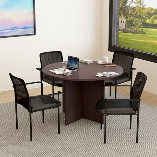 Boss Office Products Caressoft and Mesh Guest Chair in Black