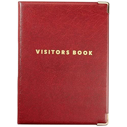 GDPR Compliant Business Visitor Book with 100 90 x 60mm Visitor Badge Inserts