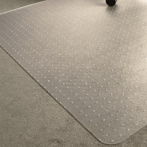 Floortex Ecotex BioPlus Carpet Chair Mat, 46" x 60", Clear Bio Based Polycarbonate (NRCMFLBG0004)
