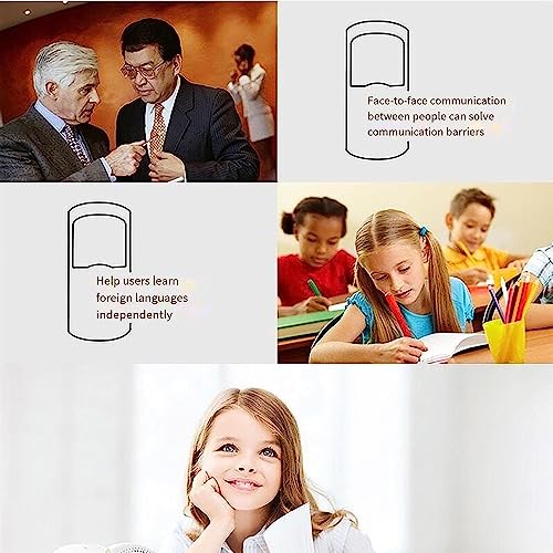 EliteBloom Language Translating Device, Lightweight Portable Scanning Translator, Languages P Translator, Portable Foreign Language Real Time Way Translations,