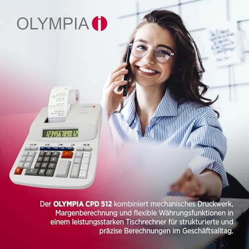 OLYMPIA Desktop Calculator CPD 512