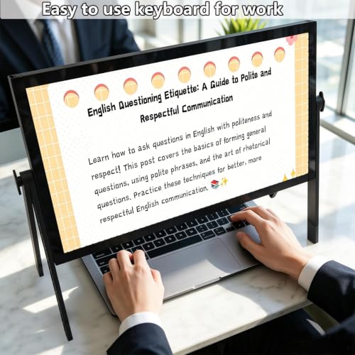 21" Screen Magnifier for Laptop, 3D HD Screen Magnifying for Movies, Videos, and Gaming, Screen Enlarger with Adjustable Angle Design Amplifier Desktop Magnifier for Seniors Reading(Black)