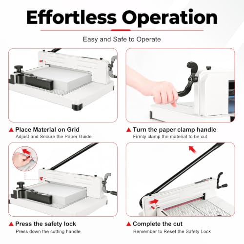 12 Inch Heavy Duty Guillotine Paper Cutter for 400 Sheets
