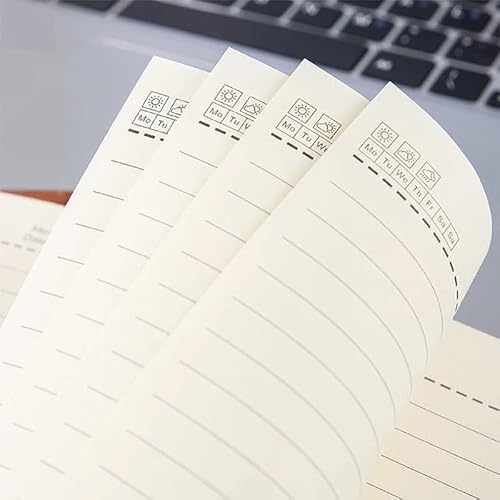 GFHSKRPL Notebooks and Notepads Diary Agenda Students Writing Paper School Office Supplies(Black)