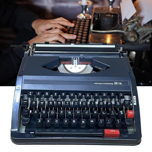 Jiangtaom Manual Typewriter, Real Vintage Typewriter, Vintage Style(Black)