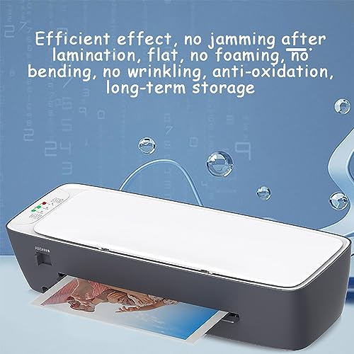 400W Desktop Thermal Laminator, 6 in 1 Thermal and Cold Laminator Machine with Paper Cutter, Hole Punch & Corner Rounder for Home School Office Teachers Use