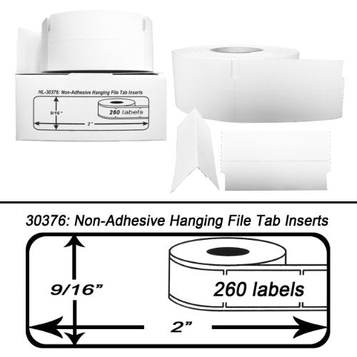 HouseLabels Compatible with Dymo 30376 Labels, 9/16" x 2"