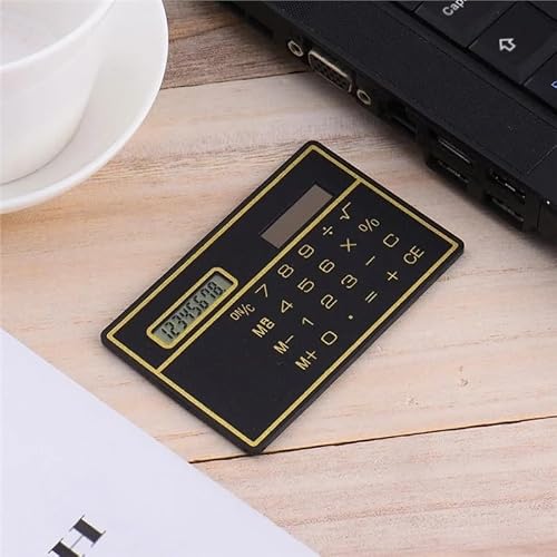 NSUQOA Card Calculator 8-bit -Thin Solar Portable Mini