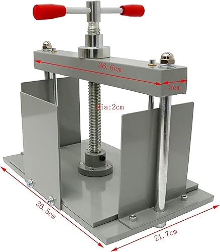 TECHTONGDA Manual Paper Press Machine A4 Book Press Bookbinding Notes Office Invoice Steel Flattening Machine 3306lbs/1500kg Pressure