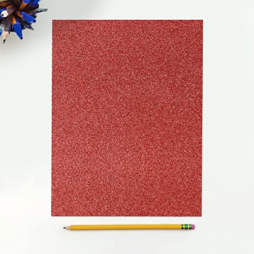 LUXPaper 8.5" x 11" Paper | Letter Size | Holiday Red Sparkle | 90lb. Text | 1,000 Qty