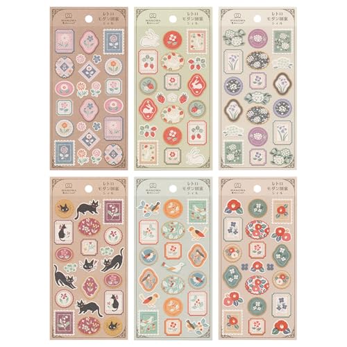 WANOWA Retro Modern Sticker Seal - Camellia