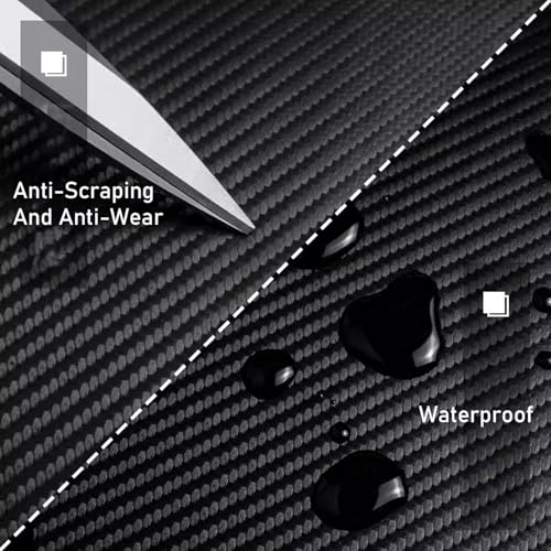 Fabric Adhesives Self Adhesive Leather Repair Patch Vinyl Leather Repair Kit Black Carbon Fiber Leather Patch Strong Adhesive Leather Fabric for Refurbishment and Repair(200x120cm/78.74x47.24in)