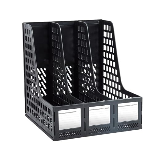 cfycfy987 file organizer File Box Data Rack Column Office Supplies Management Desk(Black)