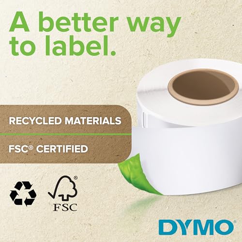 DYMO Authentic LW Address Labels, 28mm x 89mm, 12 Rolls of 130 Easy-Peel Labels (1, 560 Count), Self-Adhesive, for LabelWriter Label Makers