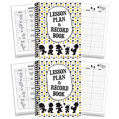 Eureka 40 Week Peanuts Touch of Class Lesson Plan & Record Book, Pack of 2 (EU-866272-2)