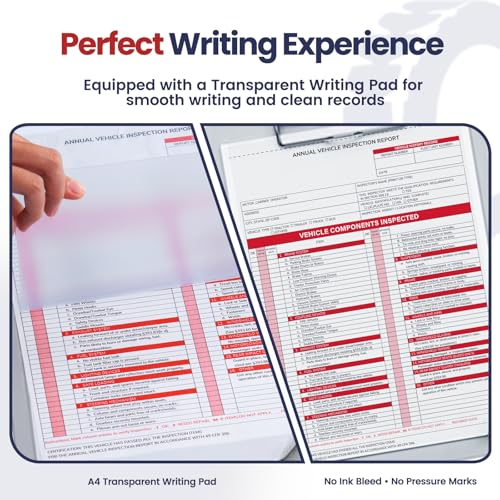 Annual Vehicle Inspection Forms and Red Labels, 30 Sets, 3-Part NCR Kit