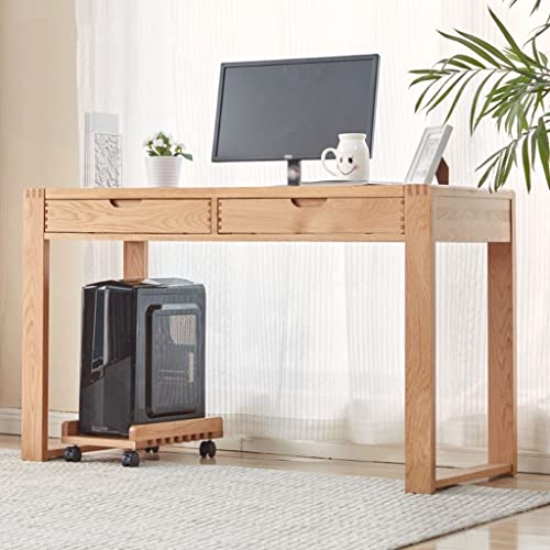 FATALE Computer Tower Stand Computer Tower Cart, Wood Mobile PC Holder, Computer Host Stand with Wheels Under Home Office Desk, CPU Rolling Stand Computer Stand