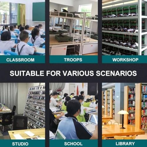 Jiangtaom Cell Phone Charging Stations Cell Phone Charging Stations,Mobile Charging -Storage Box,Rechargeable Mobile Phone Organized Cabinet,Office Classroom(60Slots)