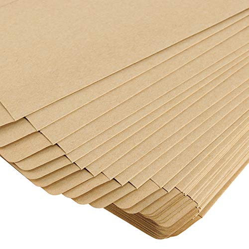 ZEONHAK 400 Pack 9 x 6 Inches Brown Kraft Envelopes, Ungummed Catalog Envelopes, Open End Envelope for Home, Mailing Documents, Office, Business and School, 120 gsm