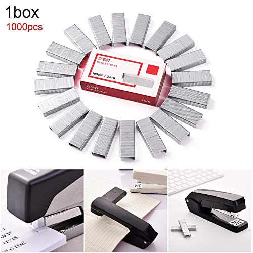 OEKFVCHVZ 360 Degree Rotating Stapler School Desktop Portable Standard Staplers for Paper Binding Office Accessories