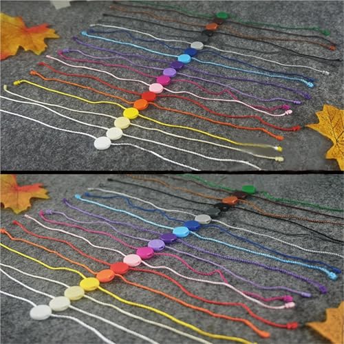 Hang Tag String 1000PCS Color Circular Double Insertion Clothing Label Hanging Tag Disposable Display Seal String Bullet Plug(1000pcs-Yellow)