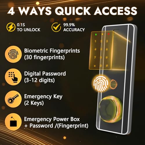 KAER Biometric Gun Safes for Rifles and Pistols Can Storage 15-16 Firearms with Adjustable Pistol Cabinets &Stocks Gun Safe with Fingerprint Lock Silent Alarm Mode