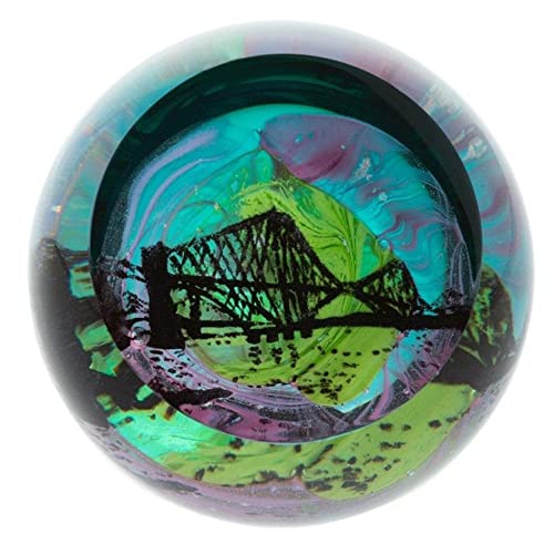 Caithness Glass Northern Aurora-Forth Bridge-NEW, us:one Size, Multi Coloured