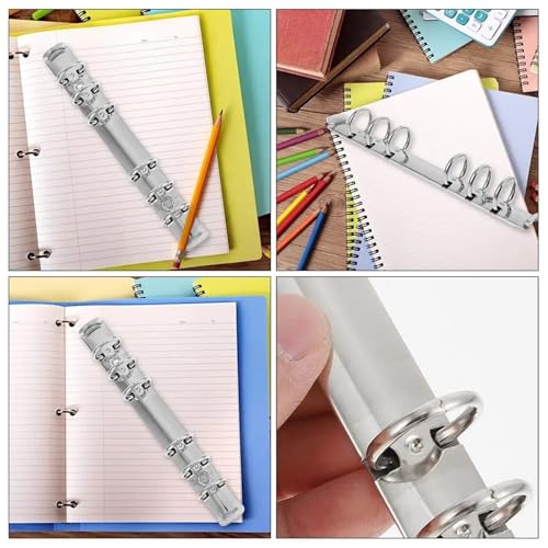 A5 ring binder Ring Binder Mechanism 16 Pack A6 Notebook Inner Core Stainless Steel Reusable Lightweight