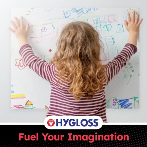 Hygloss Large Dry Erase Poster Board Paper 22x28 Inch (50 Count) Single-Sided Wall White Board Dry Erase Sheets - 14 Pt. Thick Paper for Home, School, Classroom, Office, Kids Art, Menus Signs, Lists