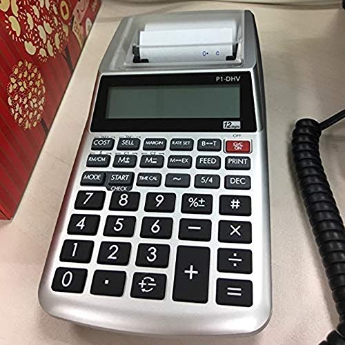 Mini Desktop Monochrome Printing Calculator for Financial Accounting 12 Digits 185 * 95 * 40mm Black