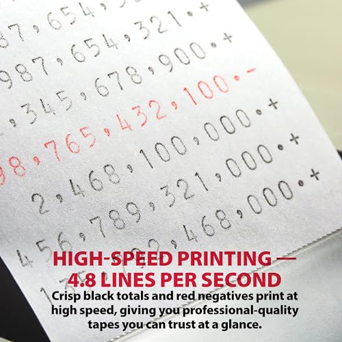 Sharp 12-Digit Print Calculator Desktop Adding Machine, White (VX-2652H)