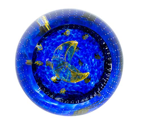 Caithness Glass U17089 Sentiments-to The Moon and Back Paperweight, Multi Coloured, One Size