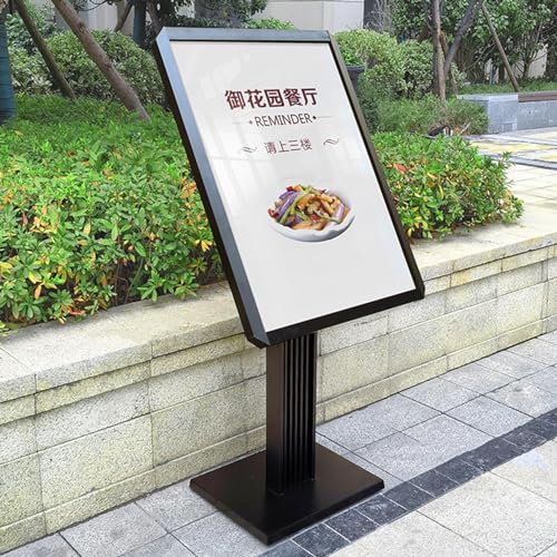 Heavy Duty Poster Sign Holder Floor Sign Stand, Adjustable Sidewalk Sign Holder Store Advertising Poster Display, Outdoor Indoor Standing Display Sign Holders, for School Church Business Show