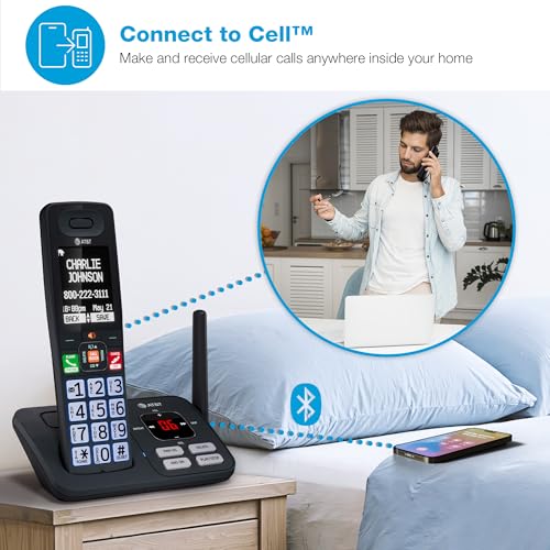 AT&T 3 Handsets Cordless Phone with Answering System — BL108-3