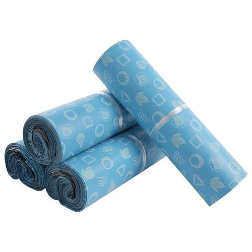 JSEIAJB Color Courier Bag 50Pcs Waterproof Clothing Gifts Post Mailbag Cartoon Envelopes Self Seal Post Bags(28x40 cm)